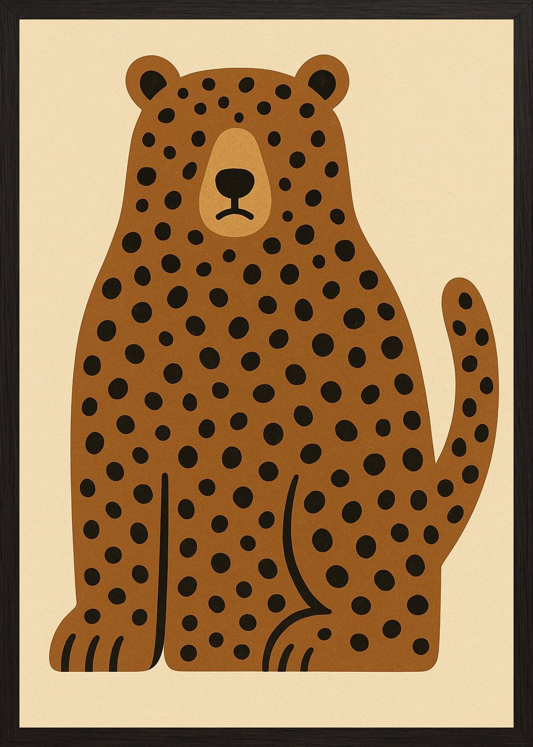 Poster in black frame