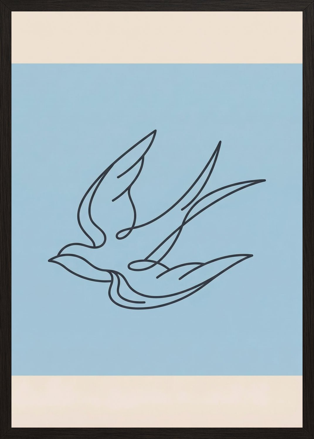 Poster in black frame