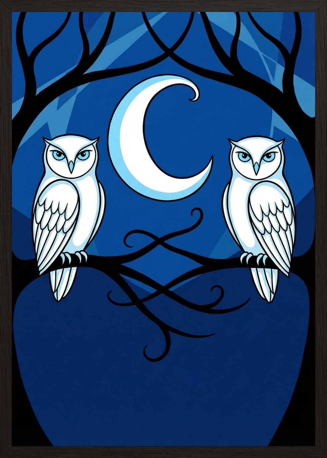 Poster in oak frame