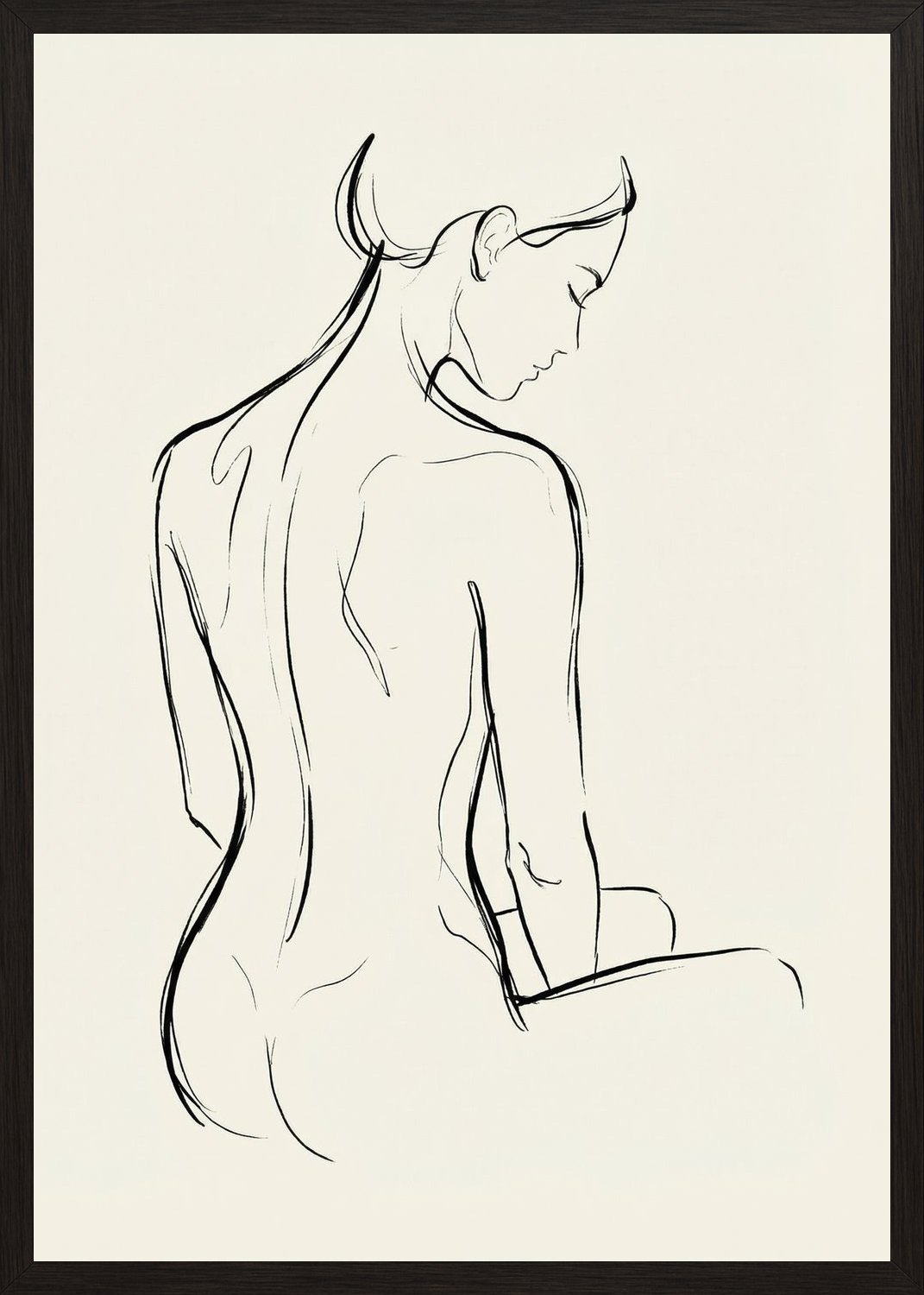 Poster in oak frame