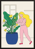 Poster in oak frame