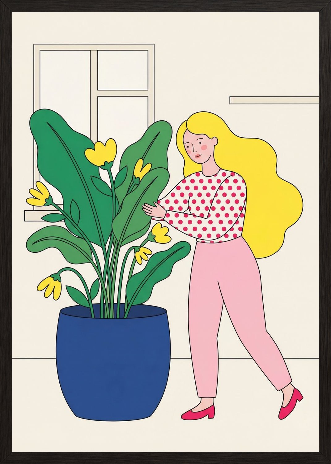 Poster in oak frame