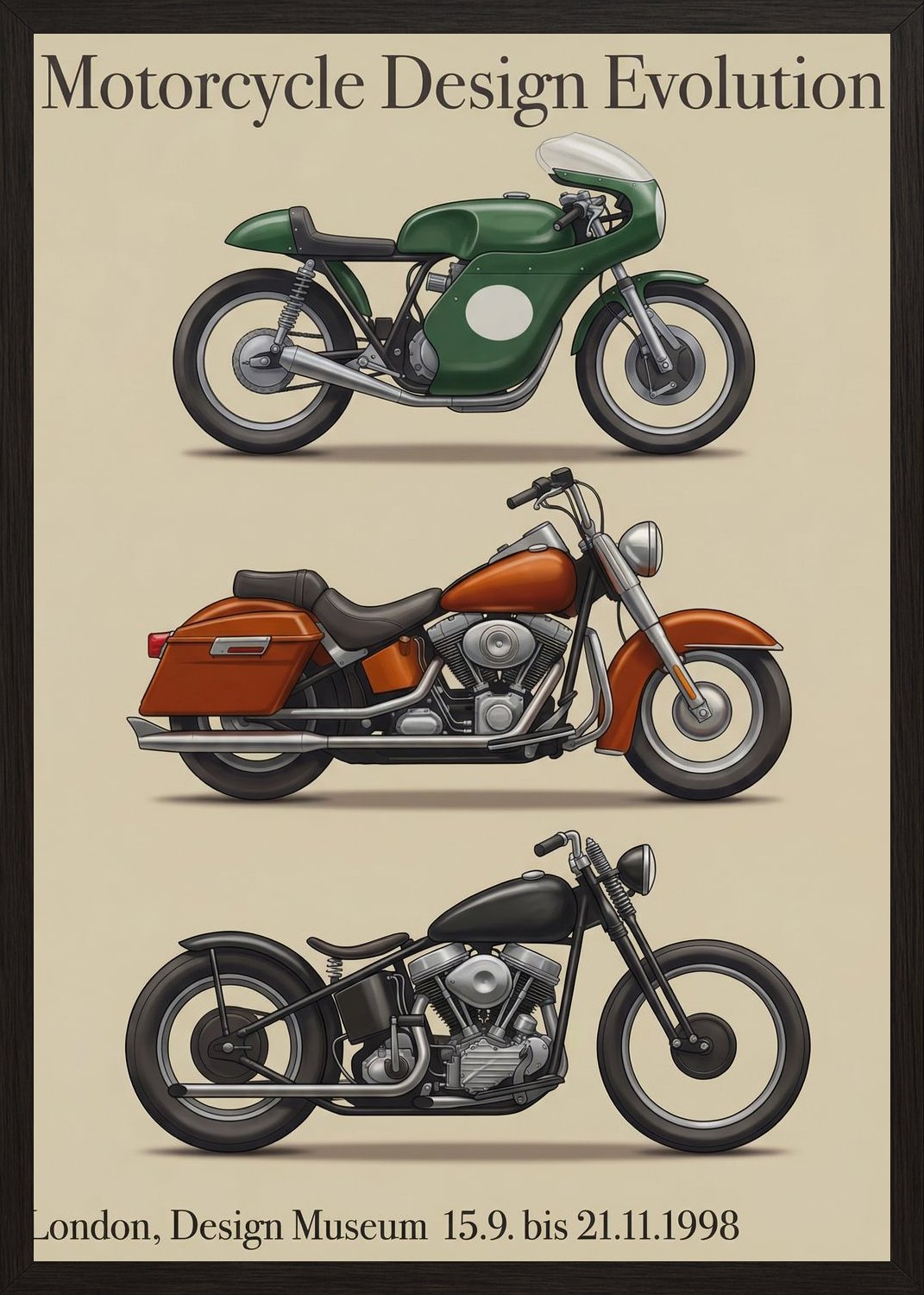 Poster in black frame