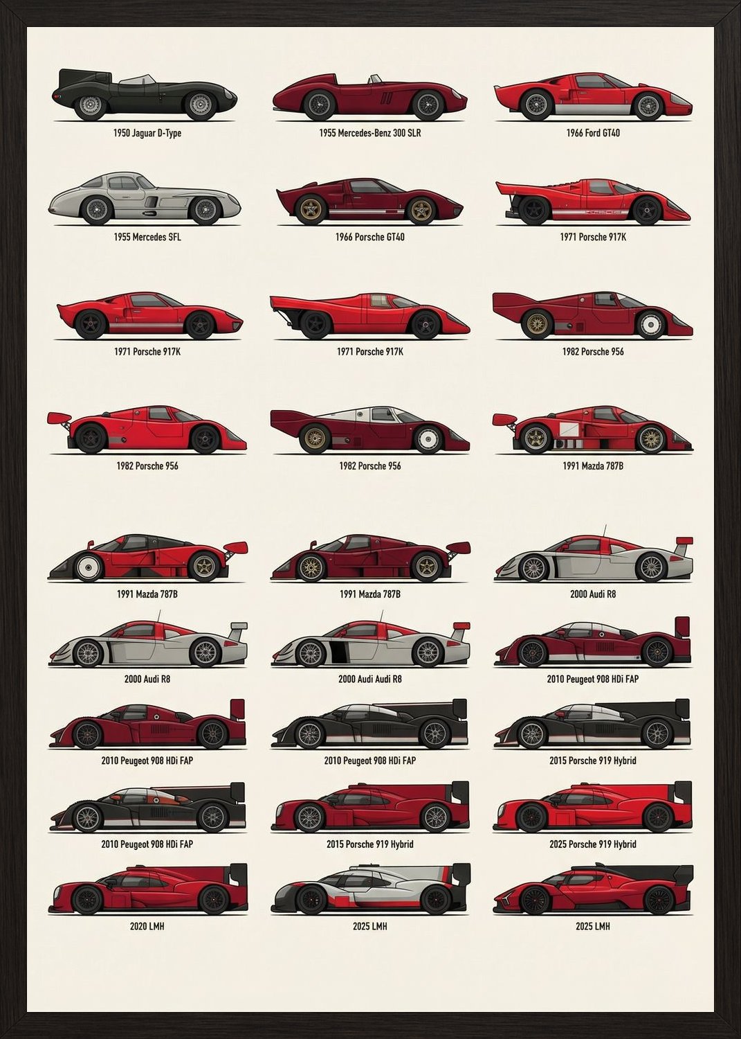 Poster in black frame