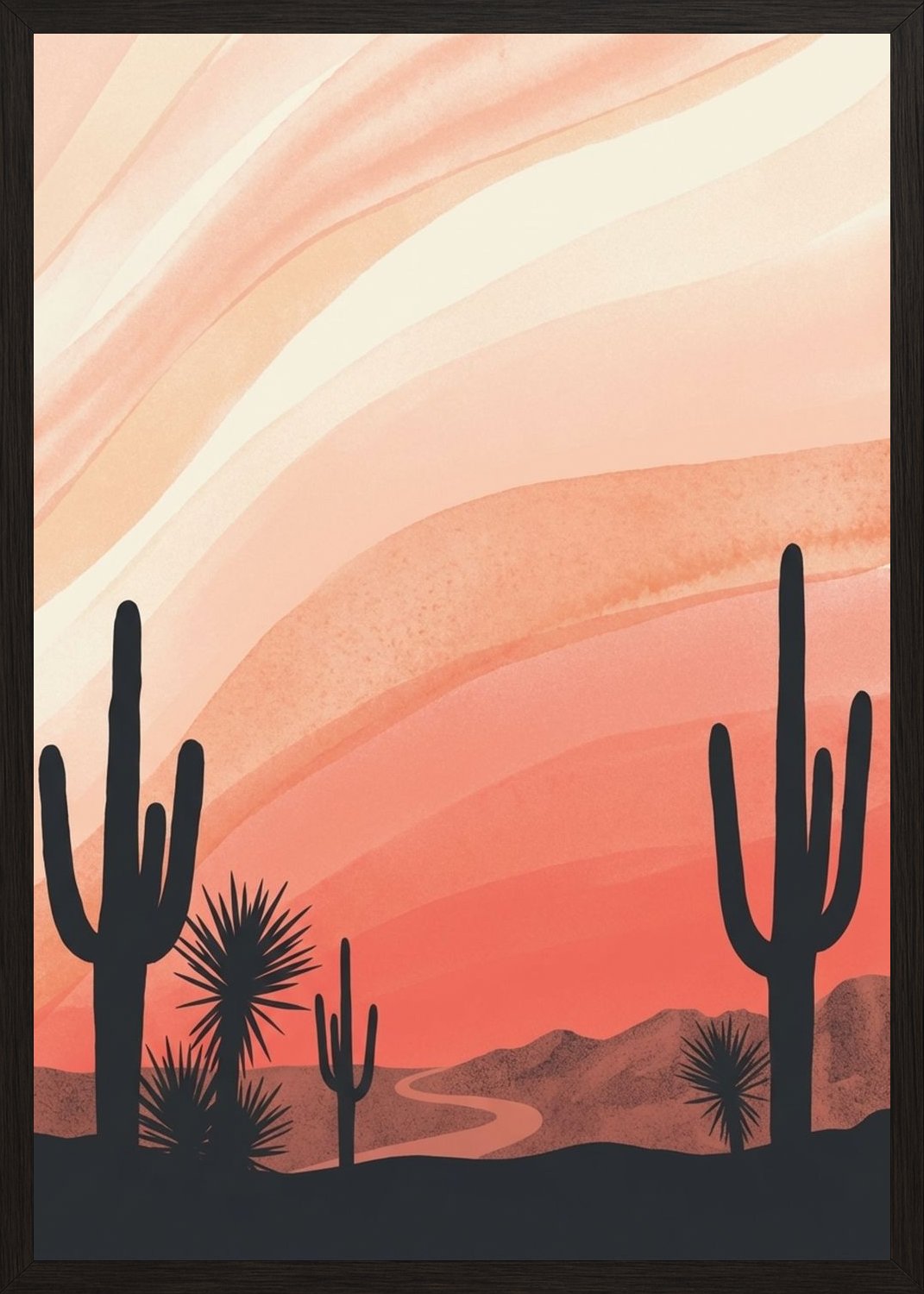 Poster in black frame
