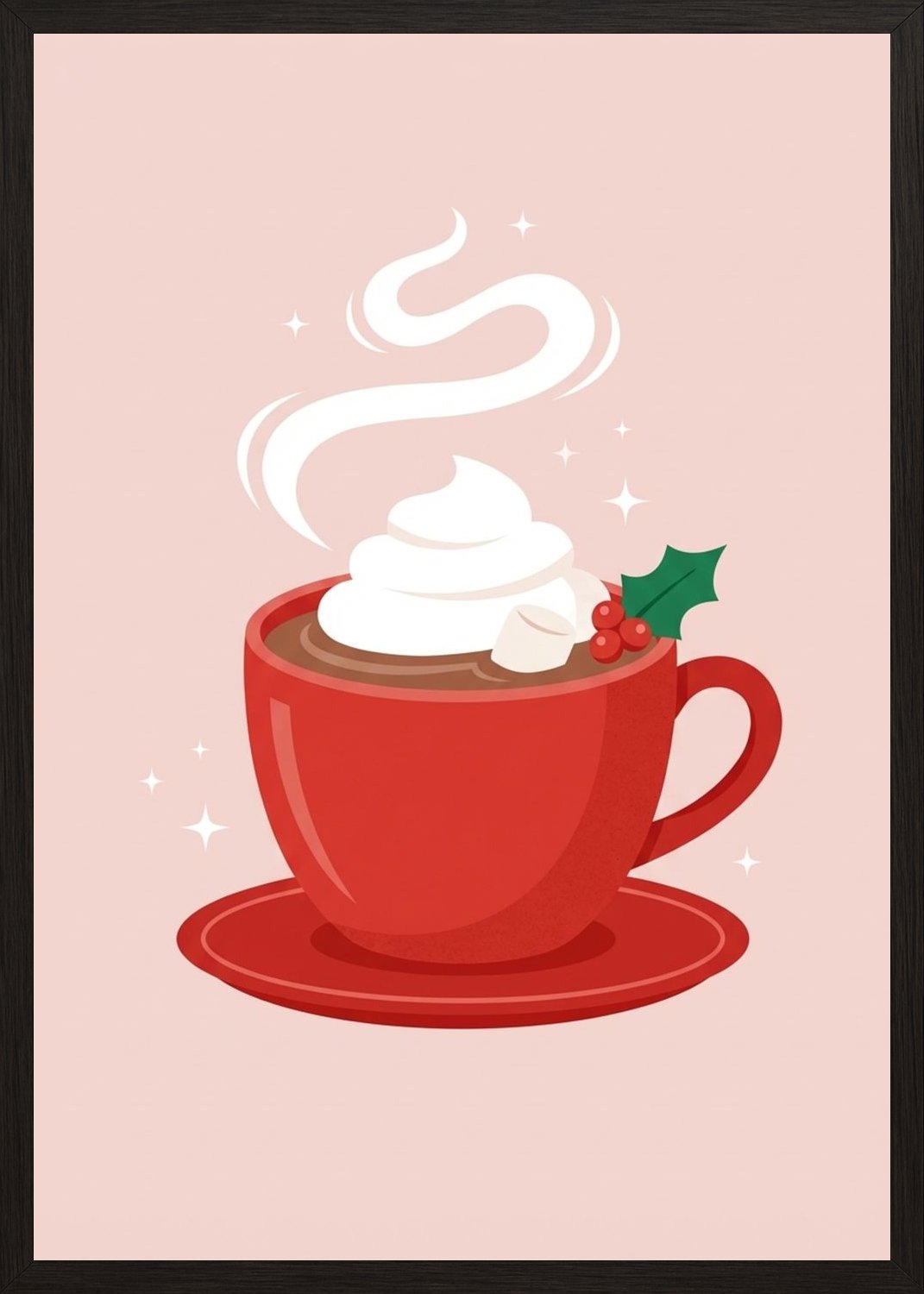 Poster in black frame