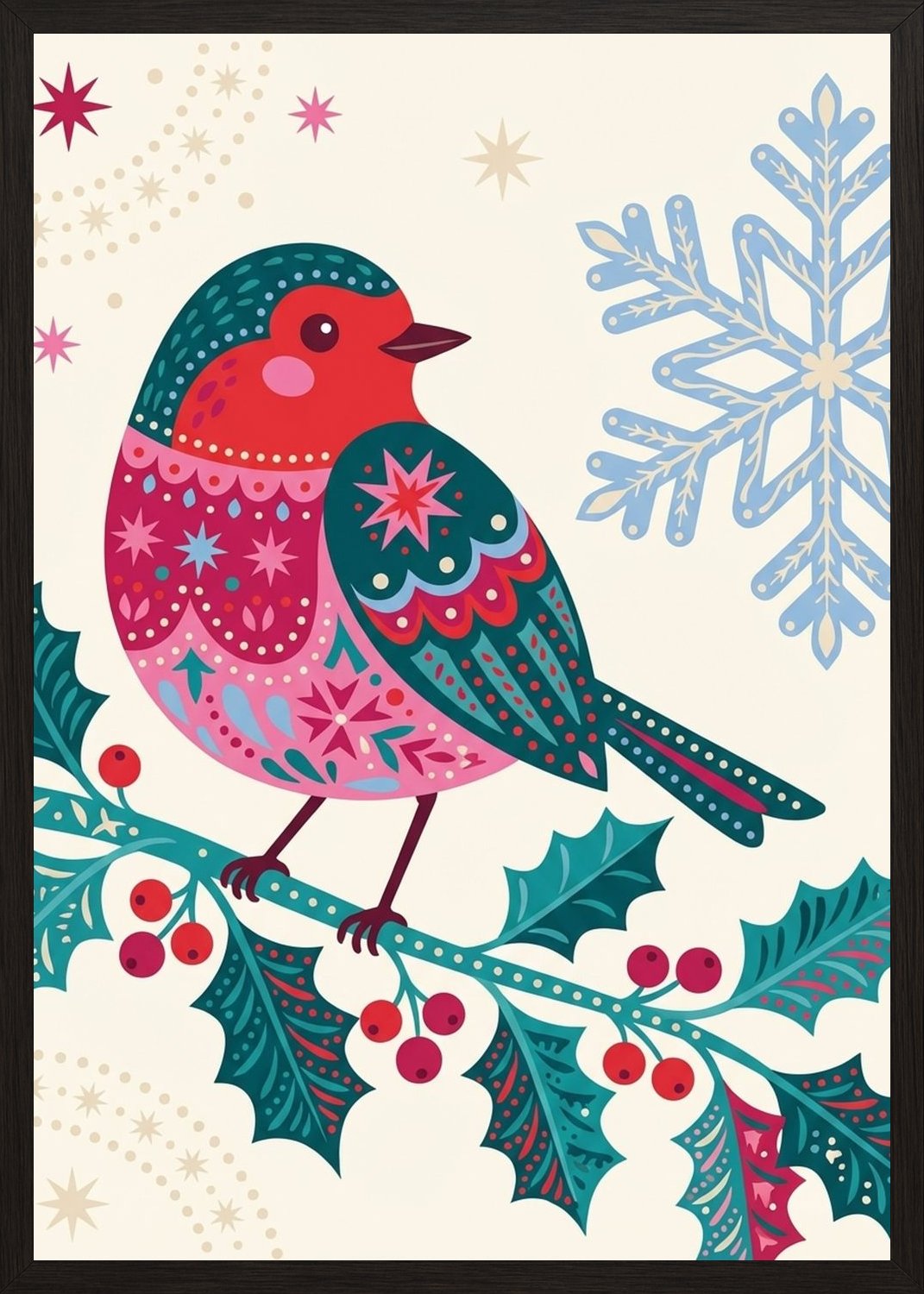 Poster in black frame