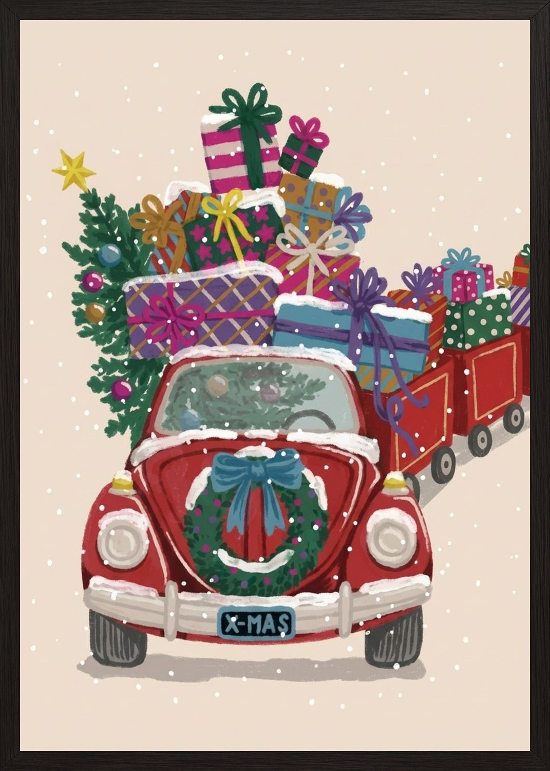 Poster in black frame