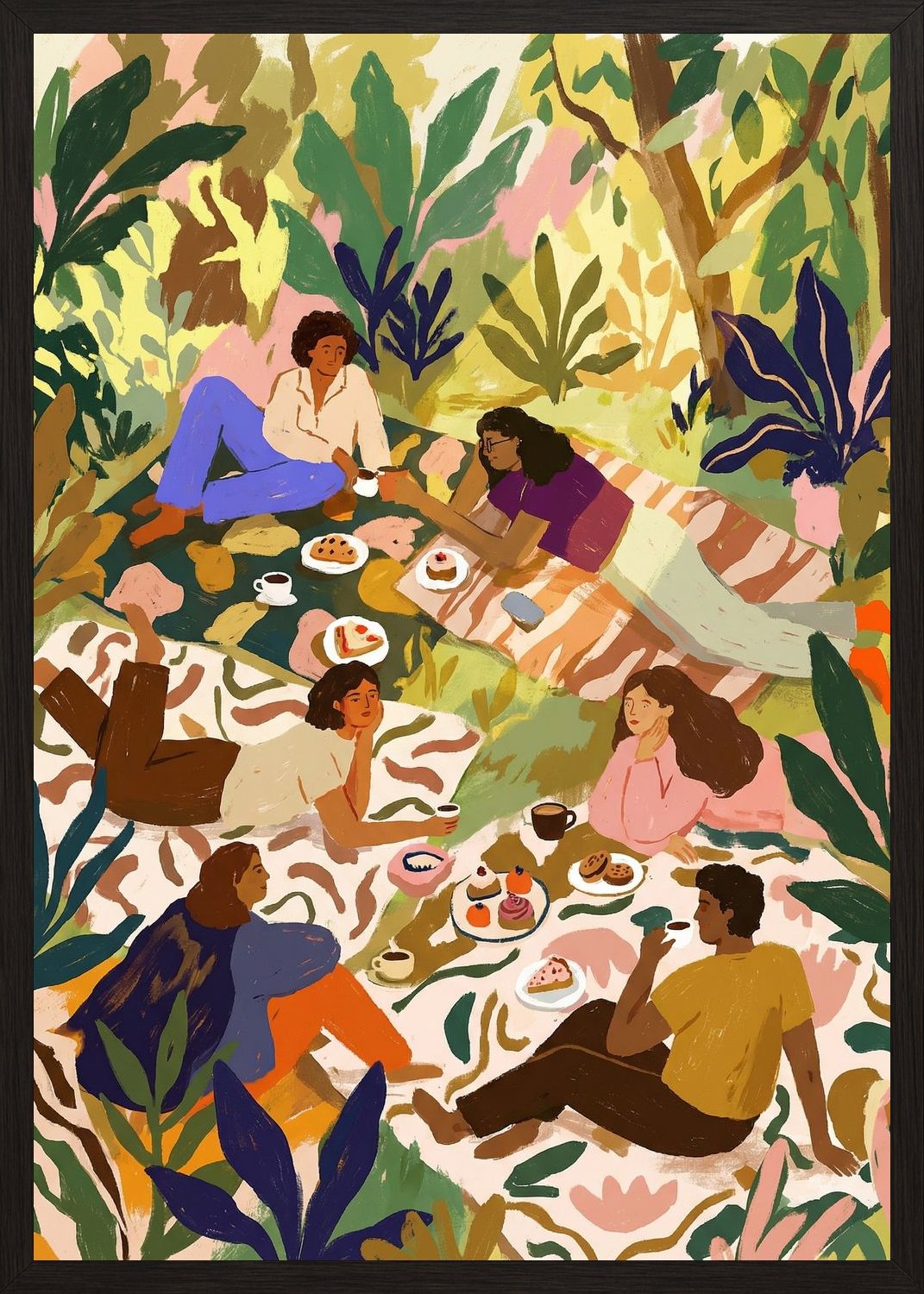 Poster in black frame