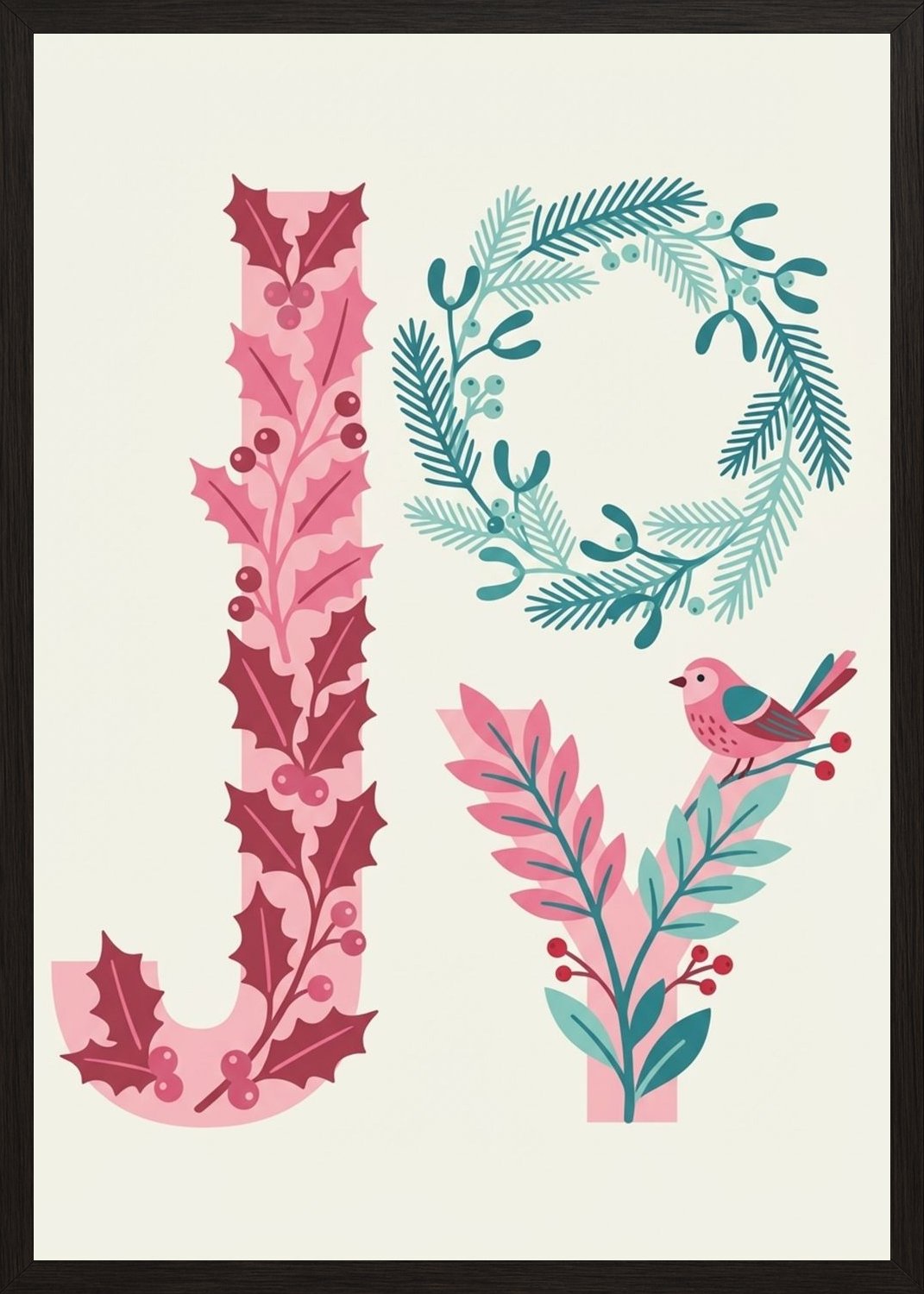 Poster in black frame