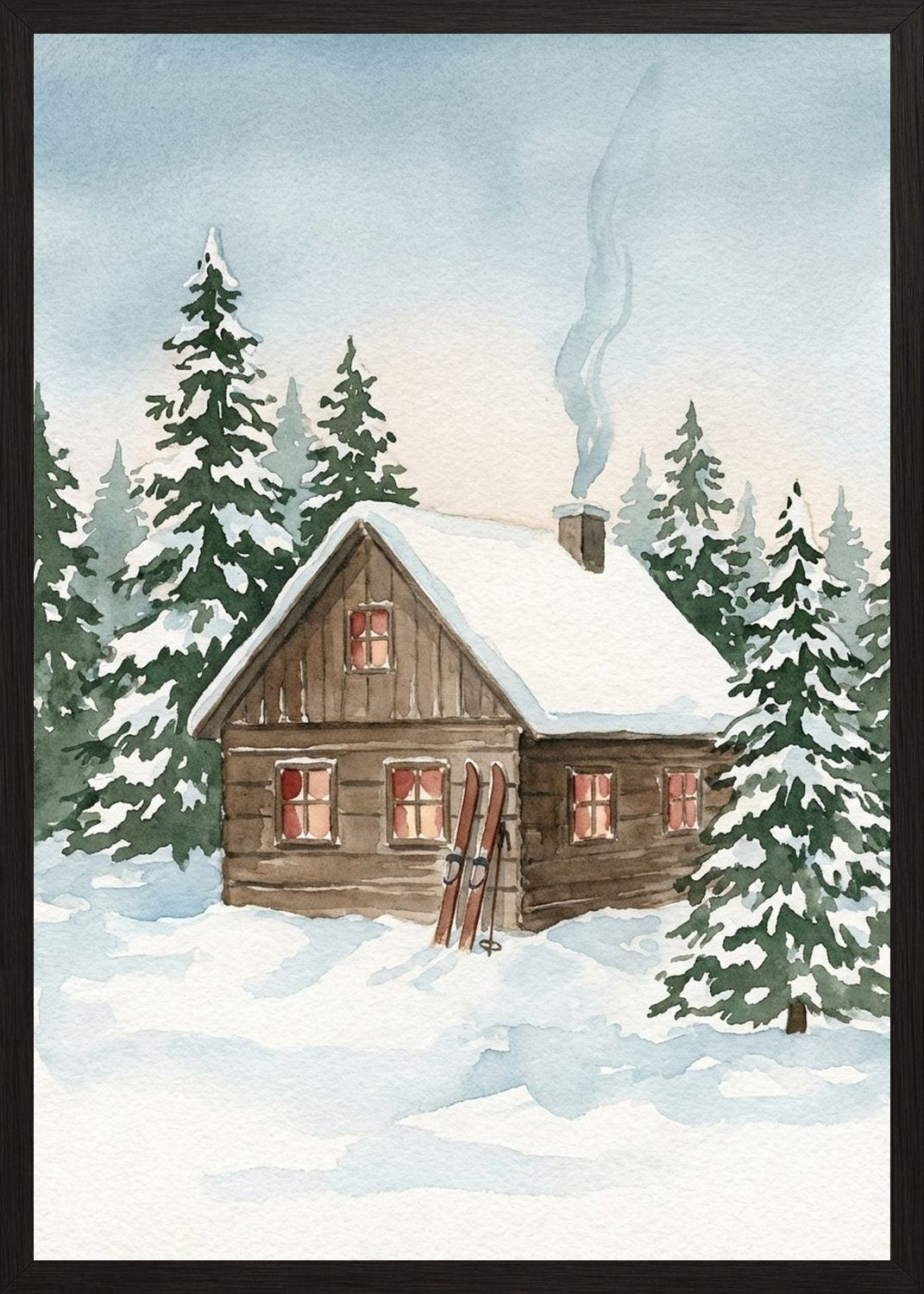 Poster in black frame