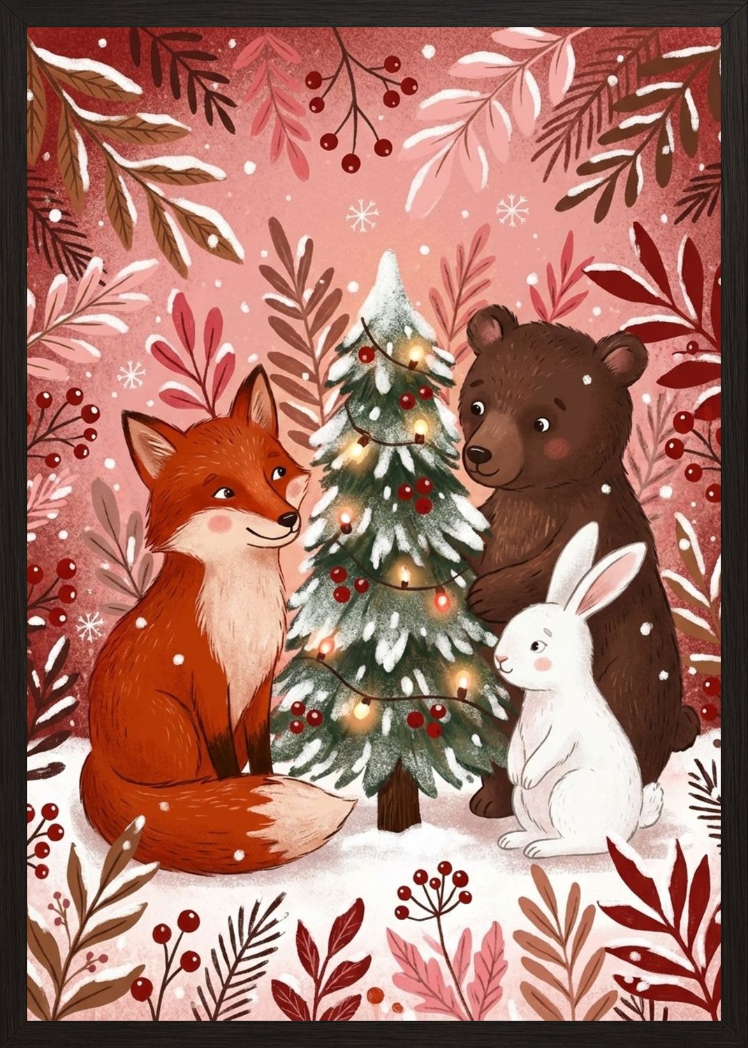 Poster in black frame