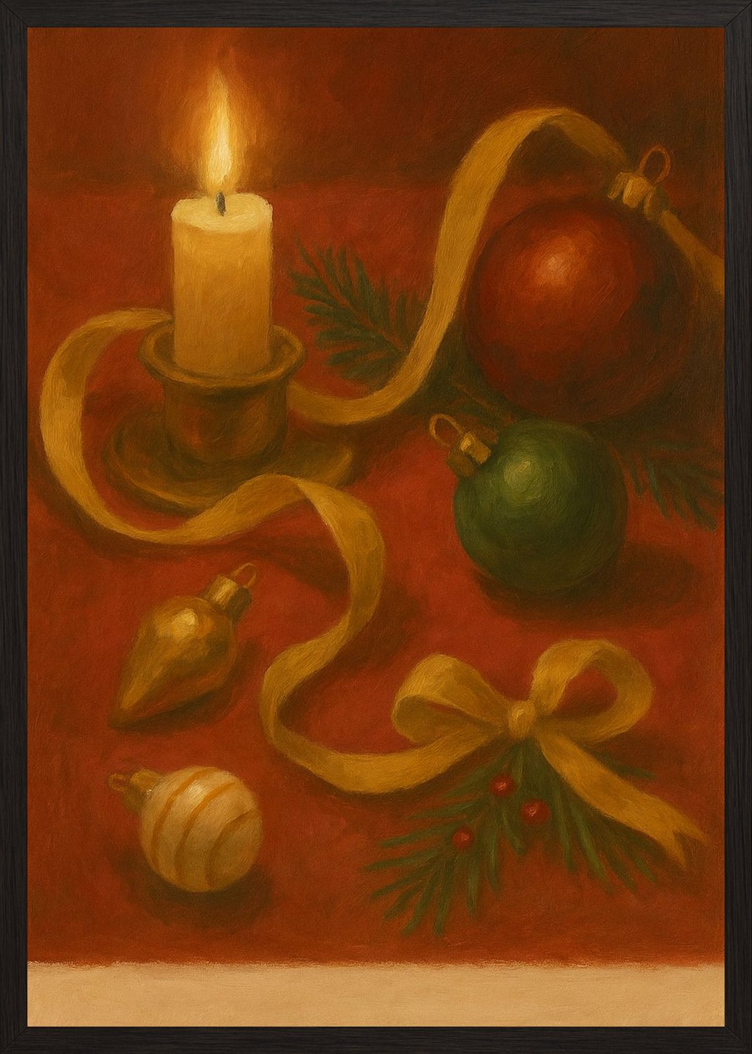 Poster in black frame