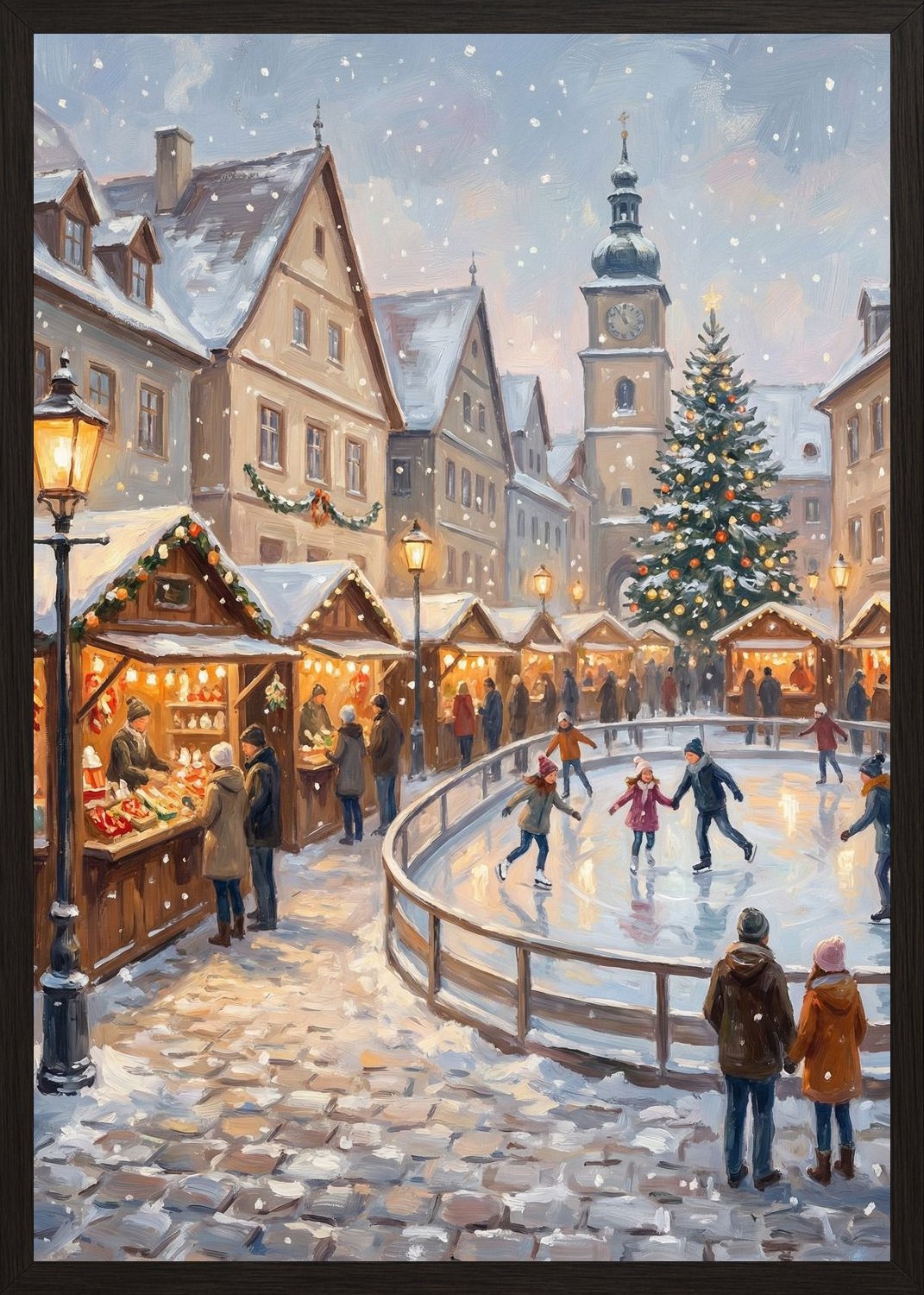 Poster in black frame