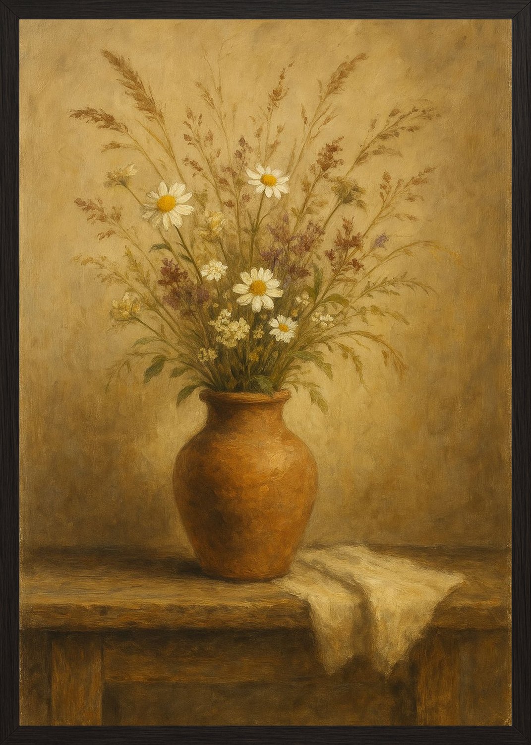 Poster in black frame