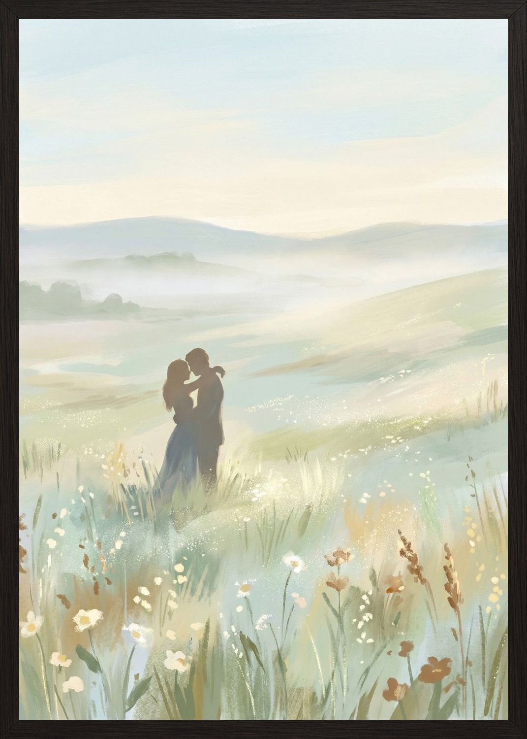 Poster in black frame