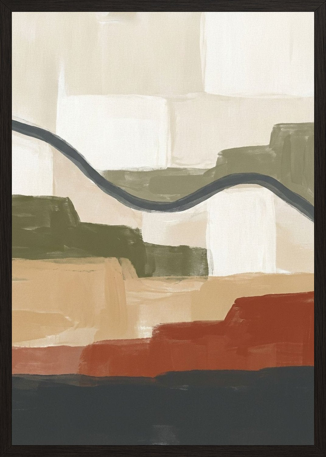 Poster in black frame