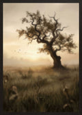 Poster in oak frame