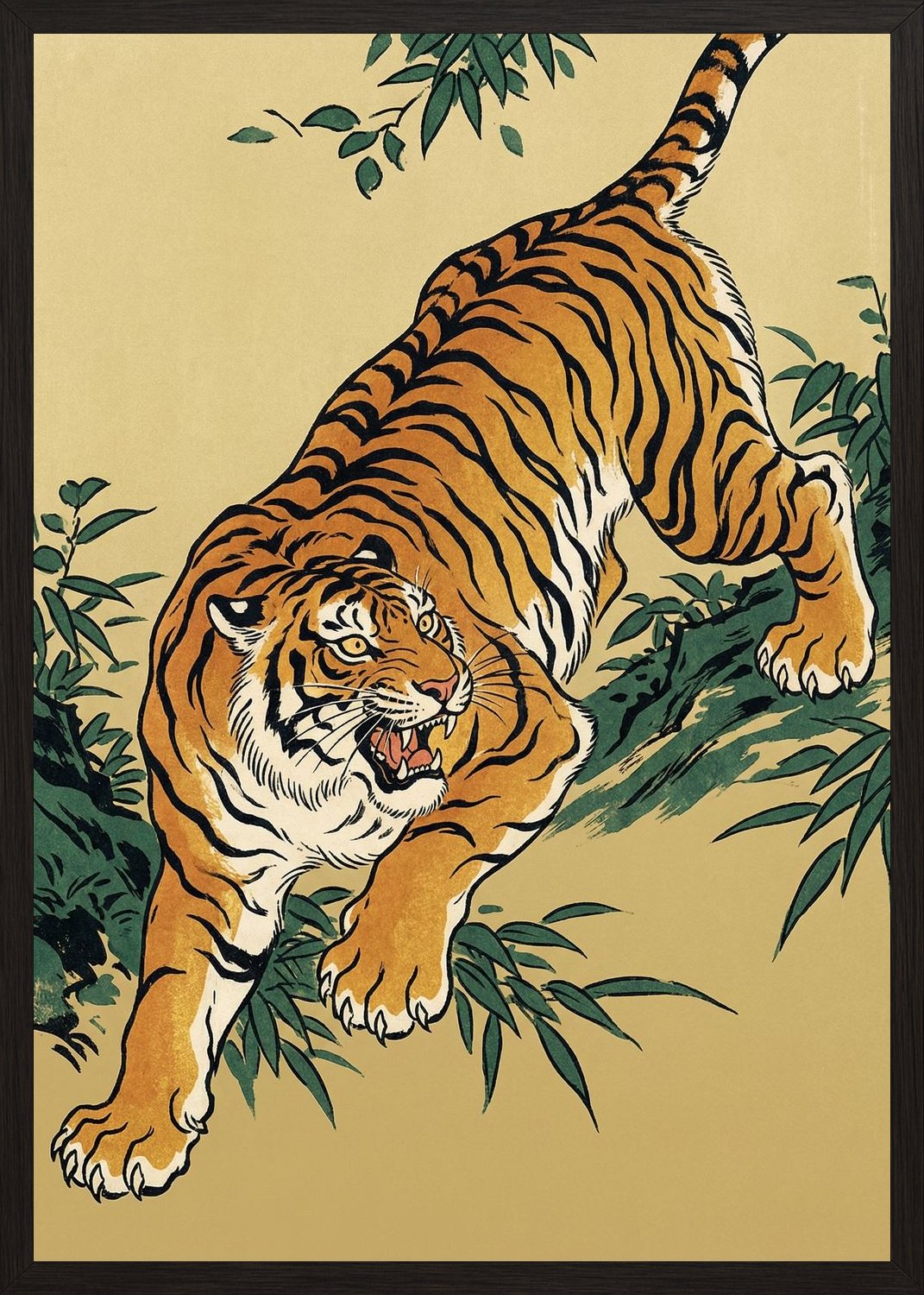 Poster in black frame