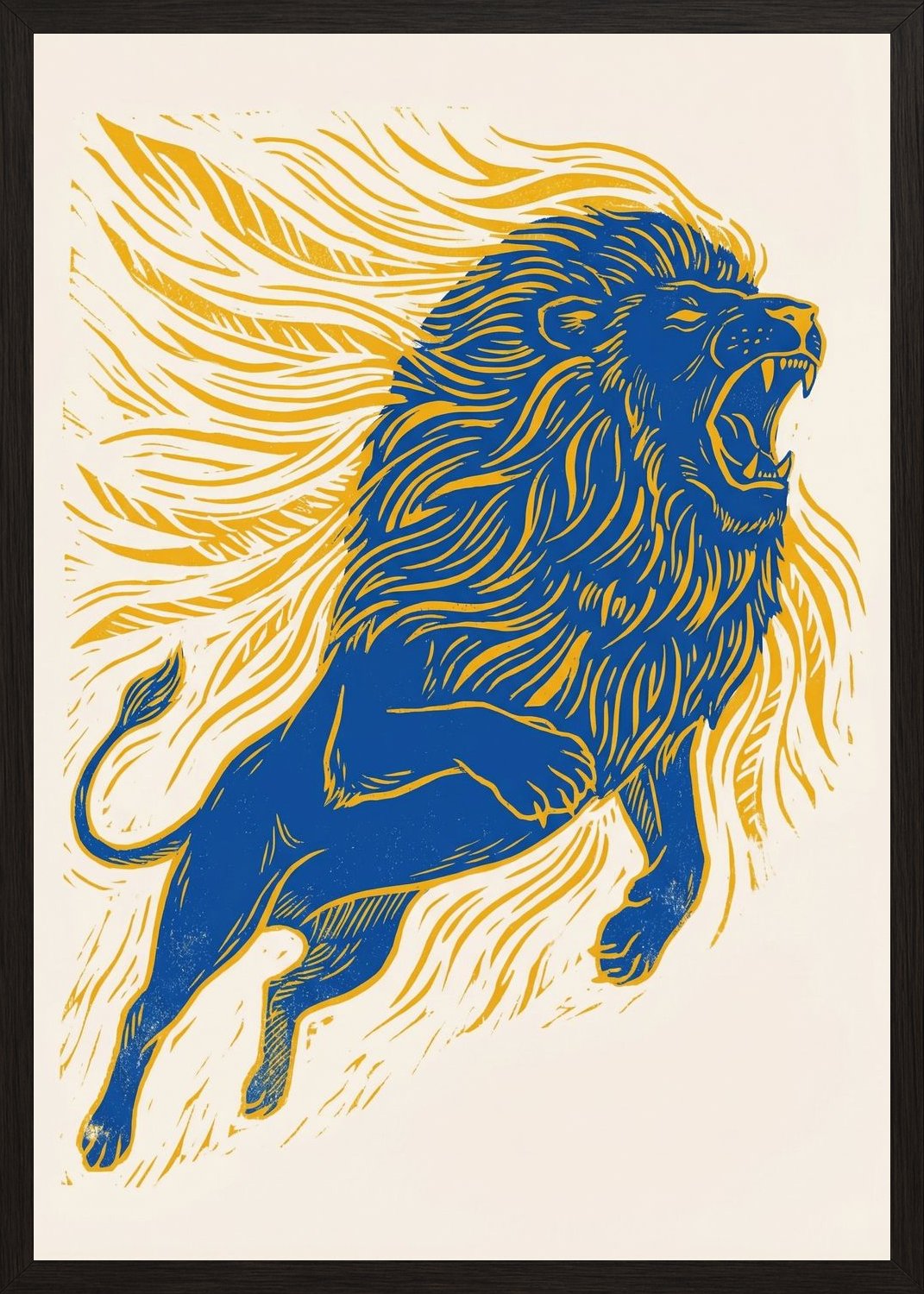 Poster in oak frame