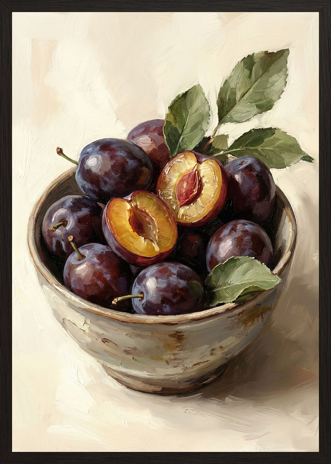 Poster in black frame