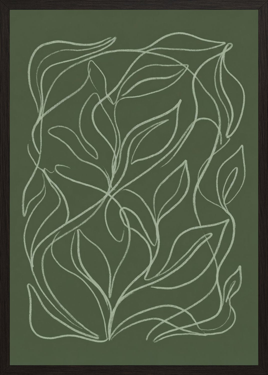 Poster in black frame