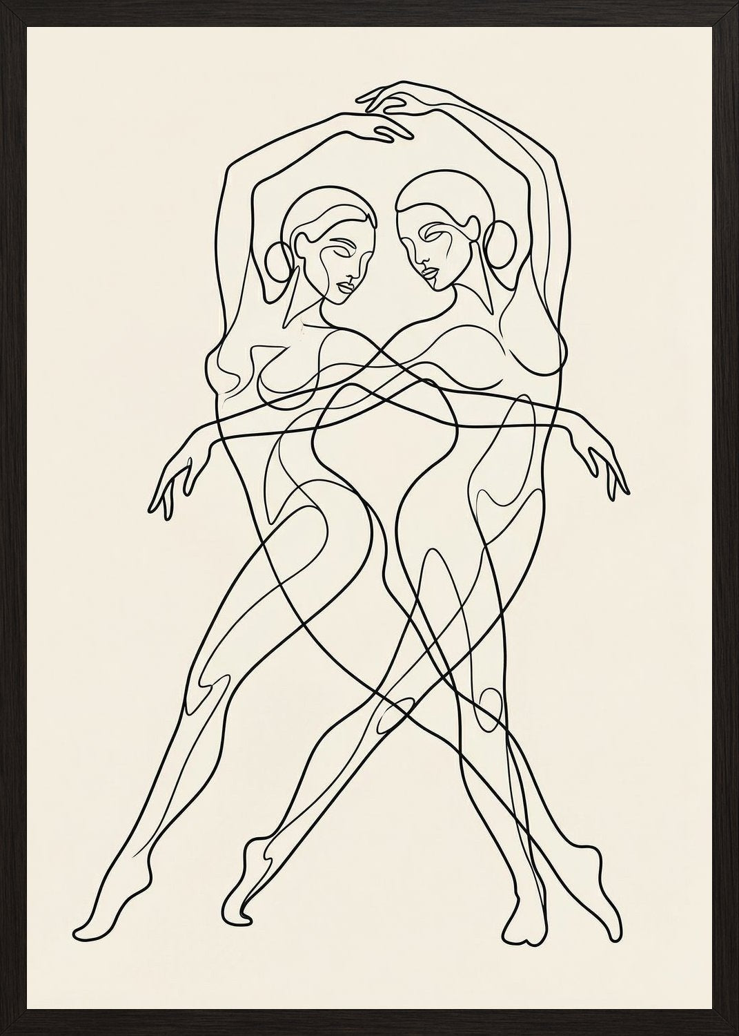 Poster in black frame