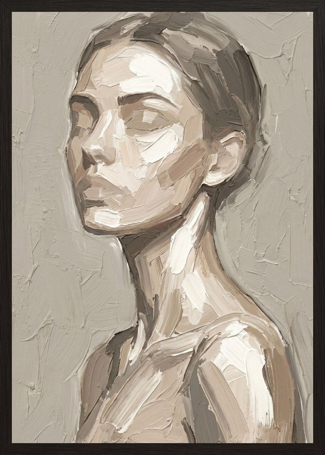 Poster in black frame