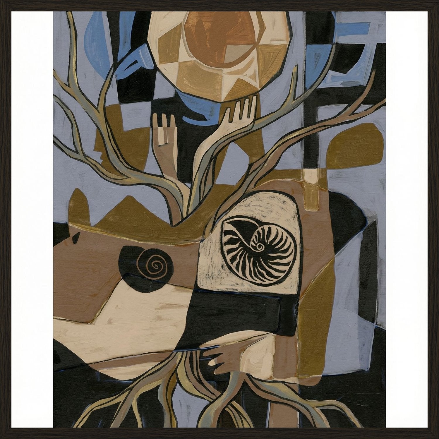 Poster in oak frame