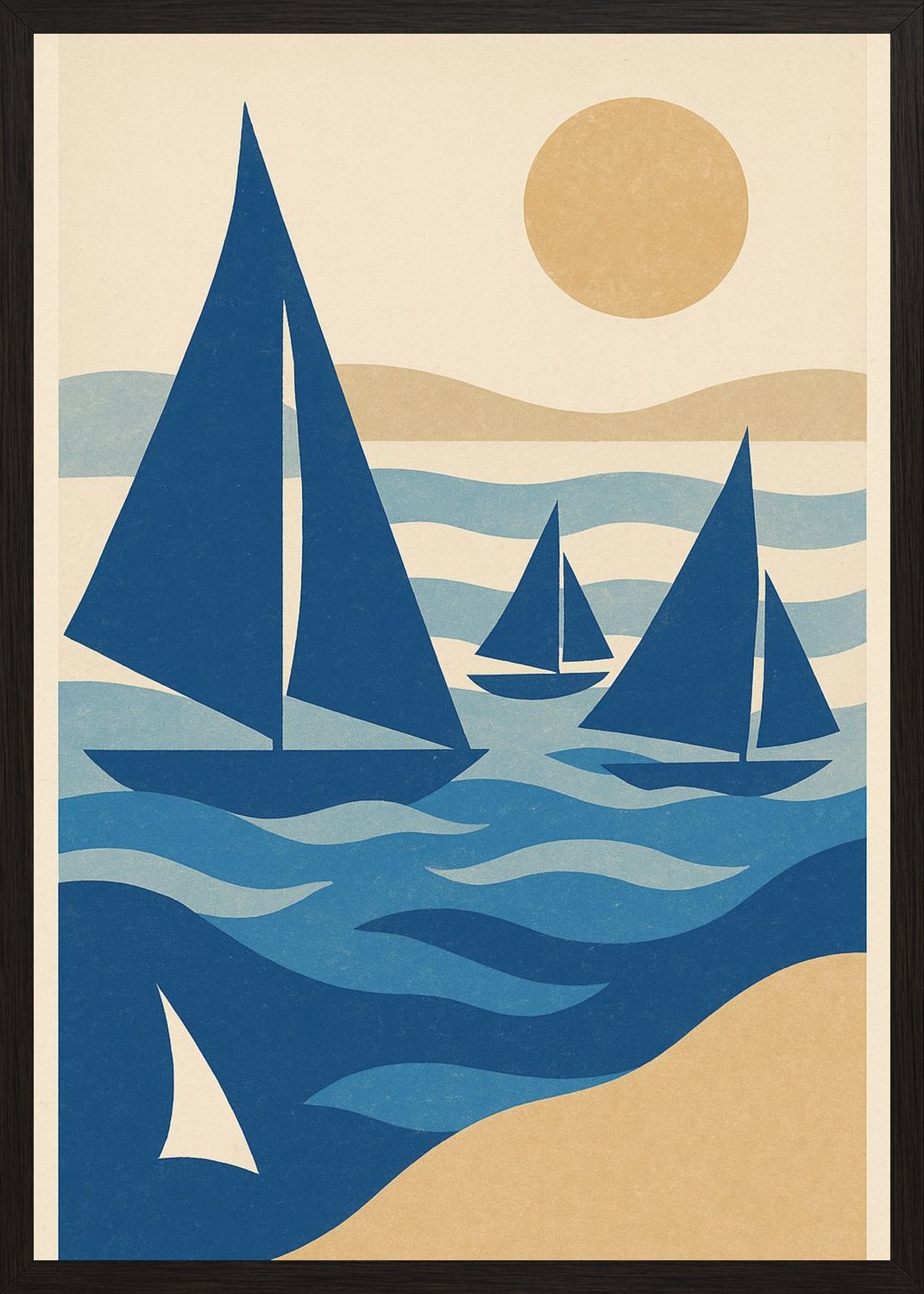 Poster in black frame