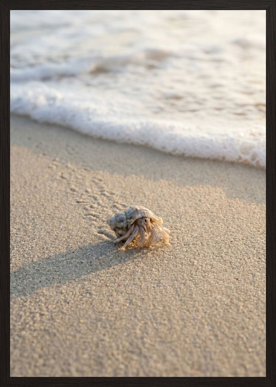 Poster in black frame