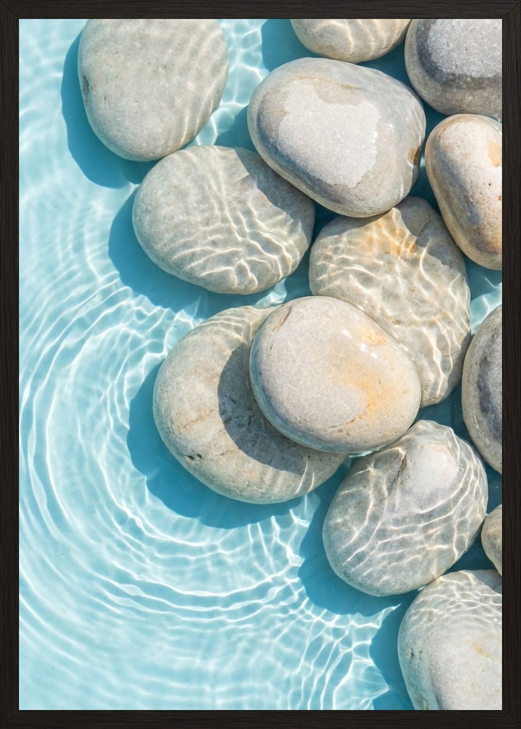 Poster in black frame