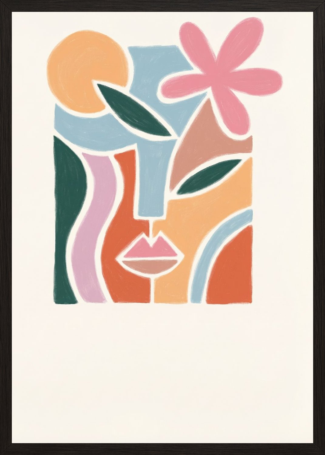 Poster in black frame