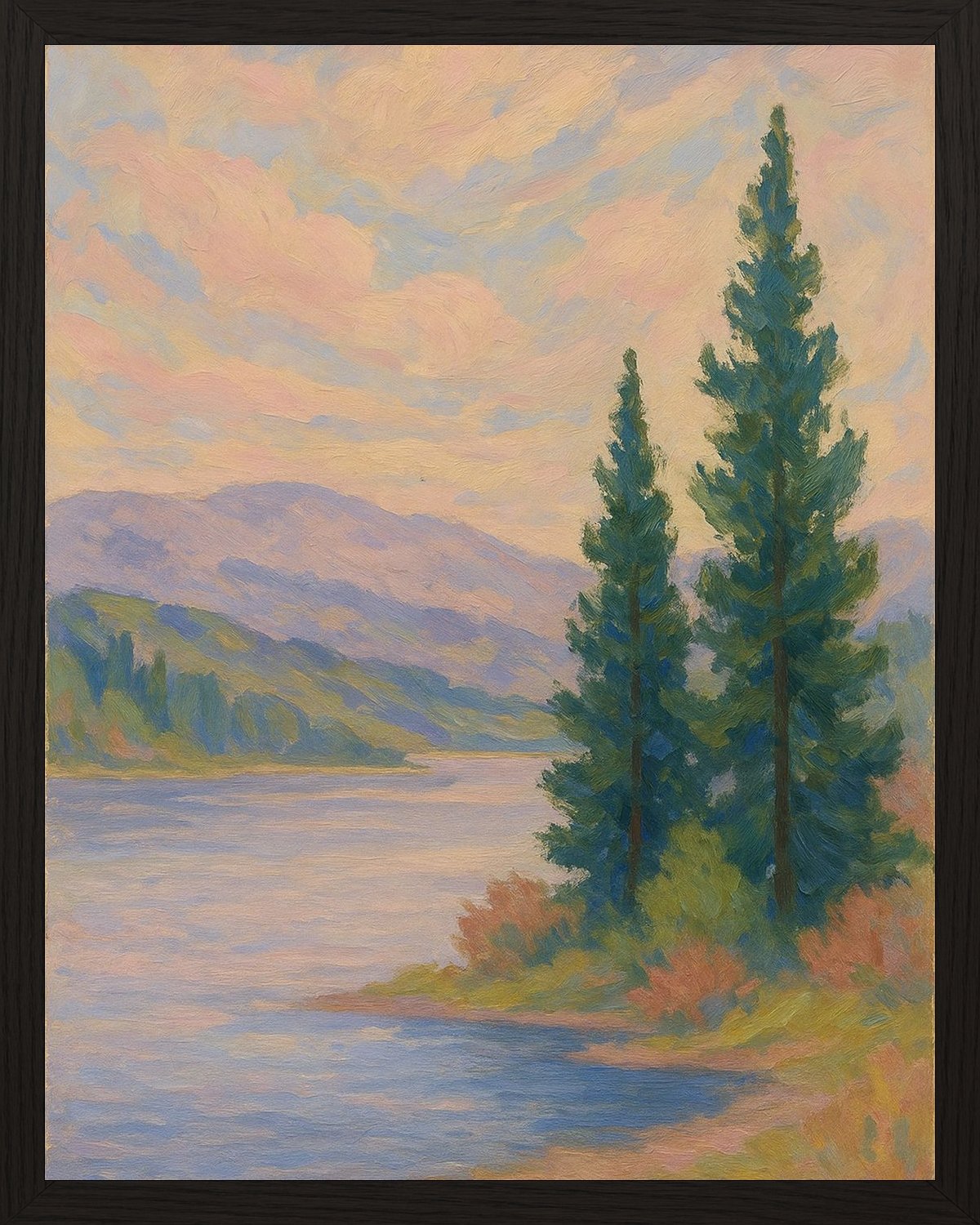 Poster in black frame