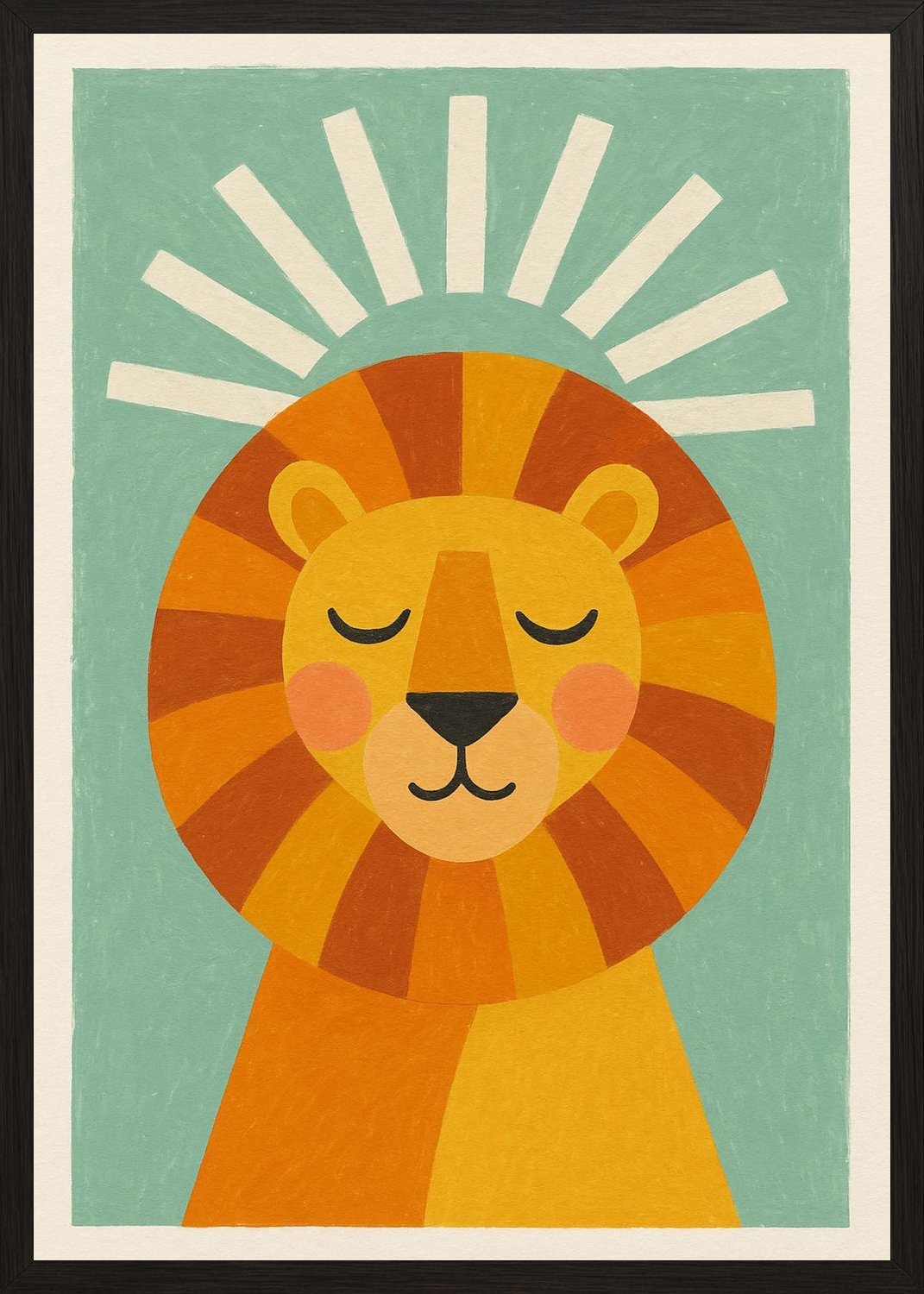 Poster in black frame