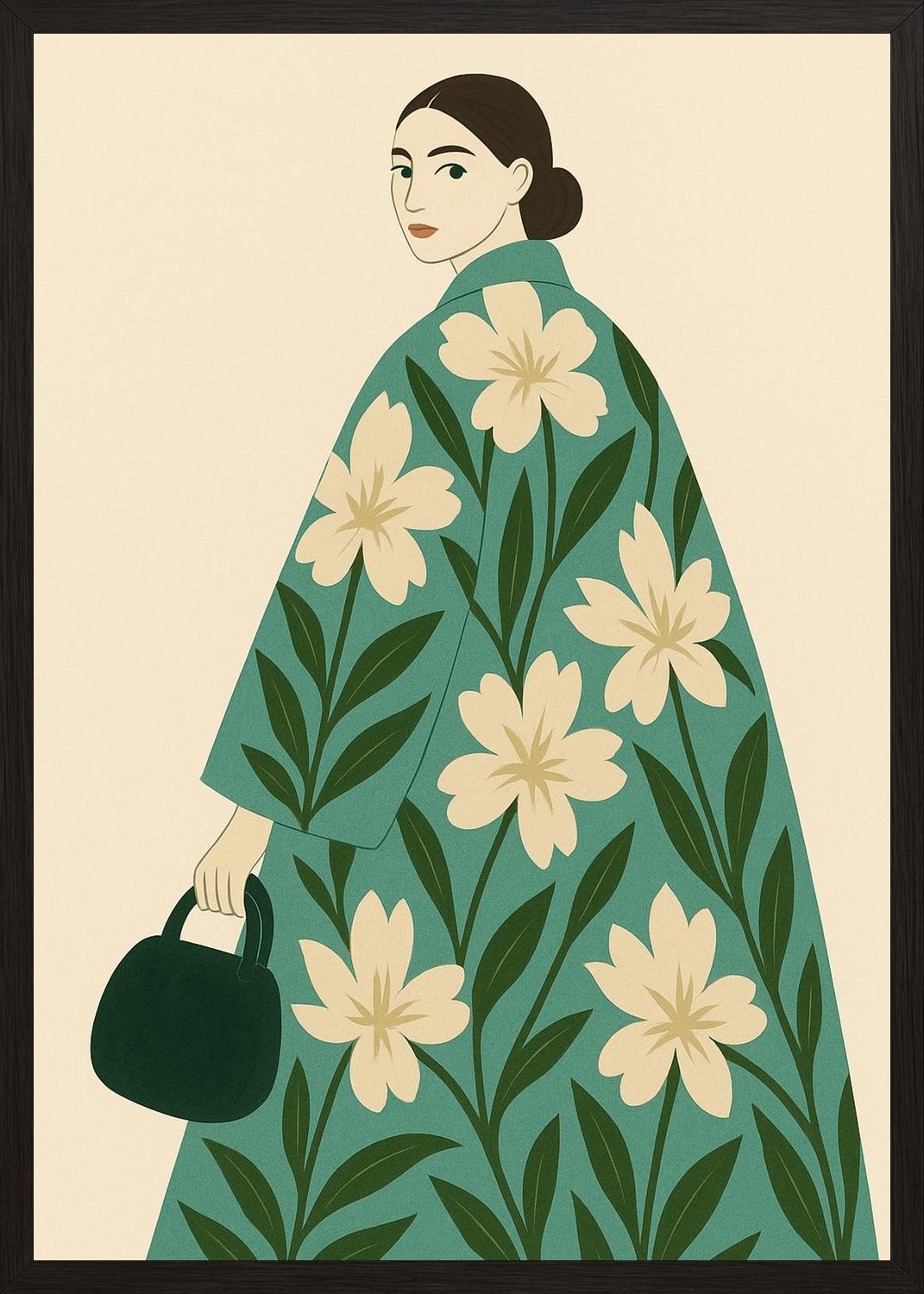 Poster in black frame