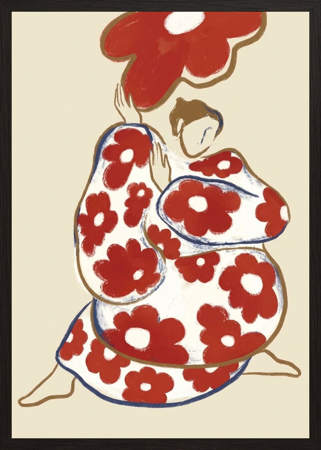 Poster in black frame