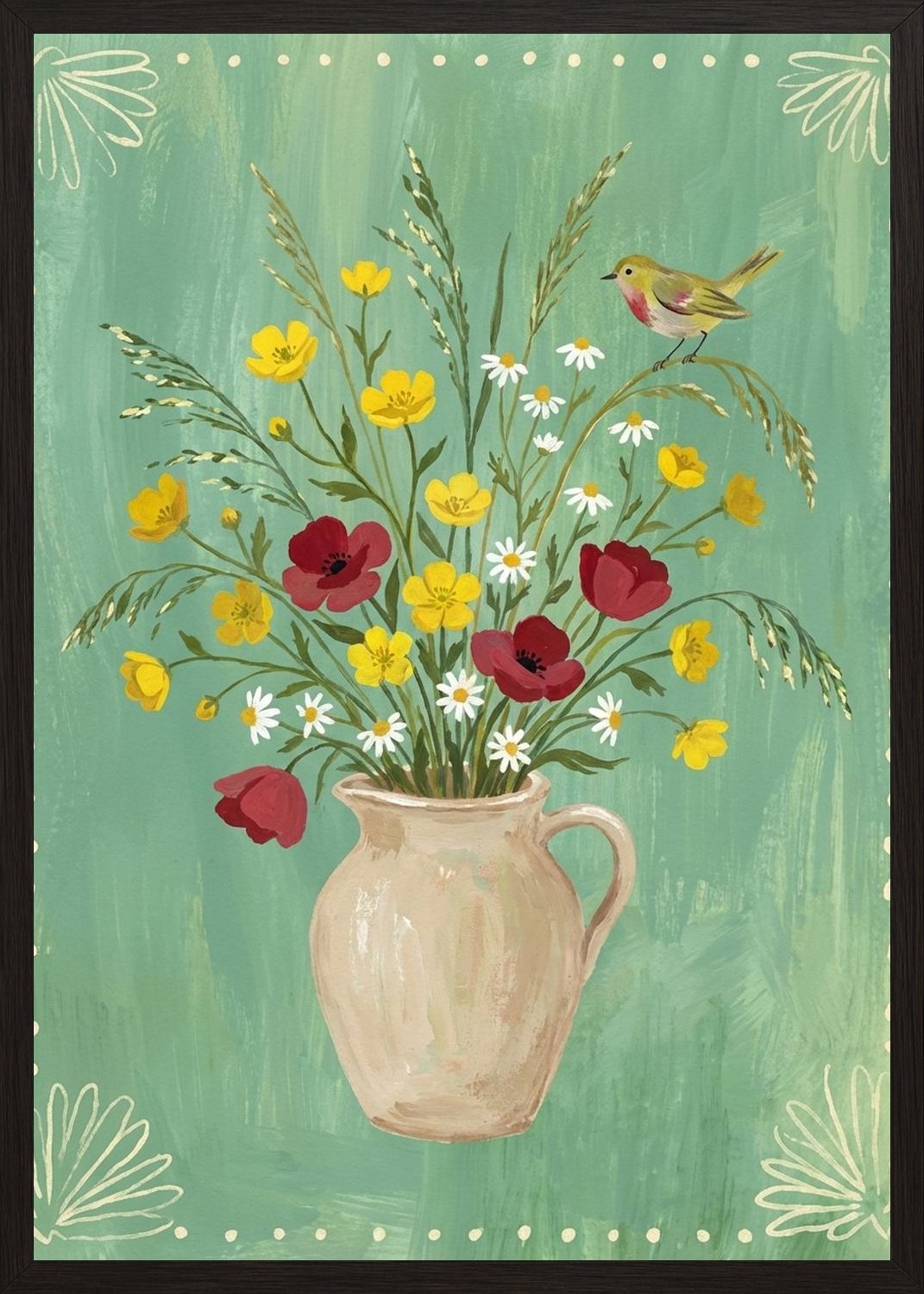 Poster in black frame