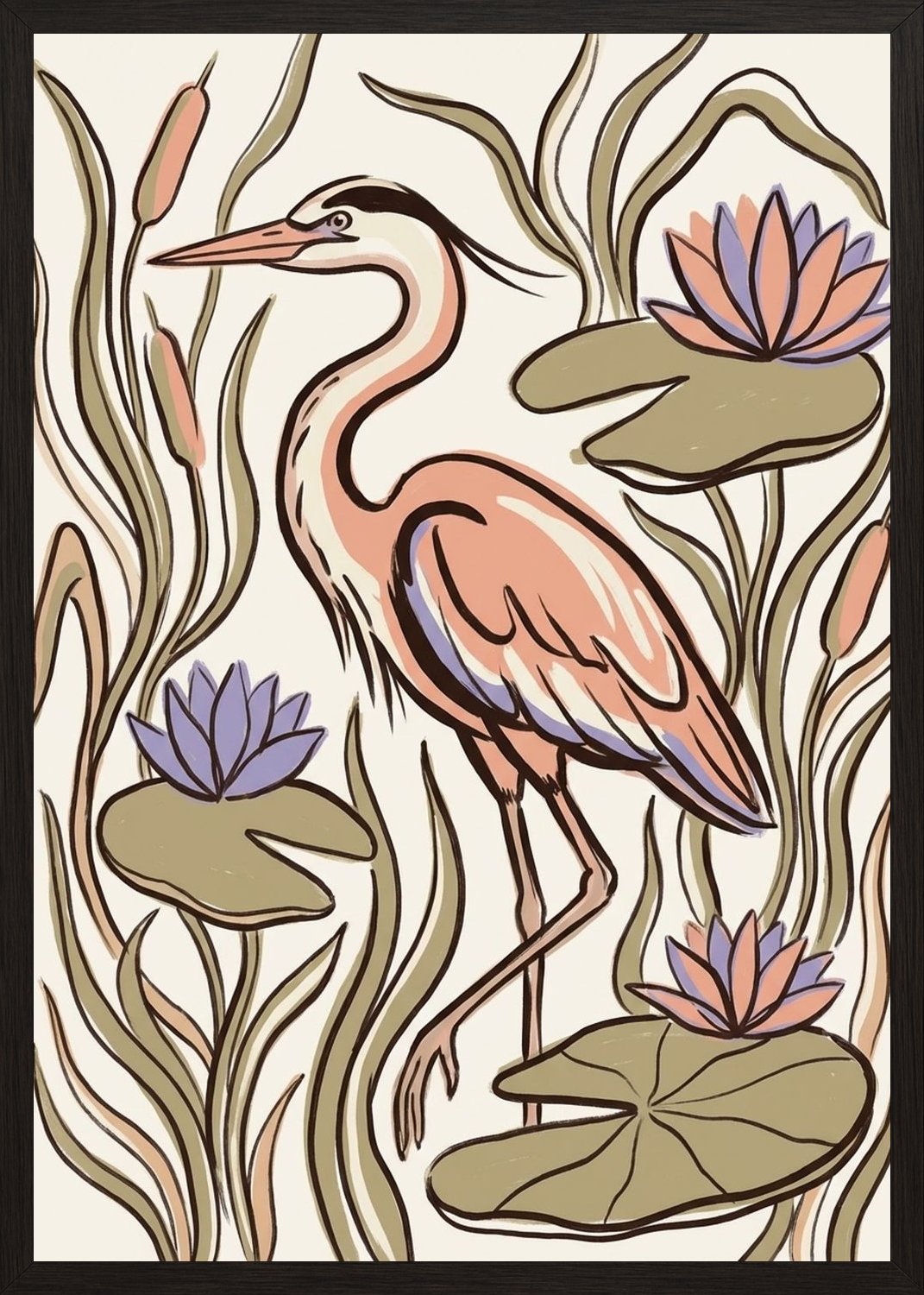 Poster in black frame