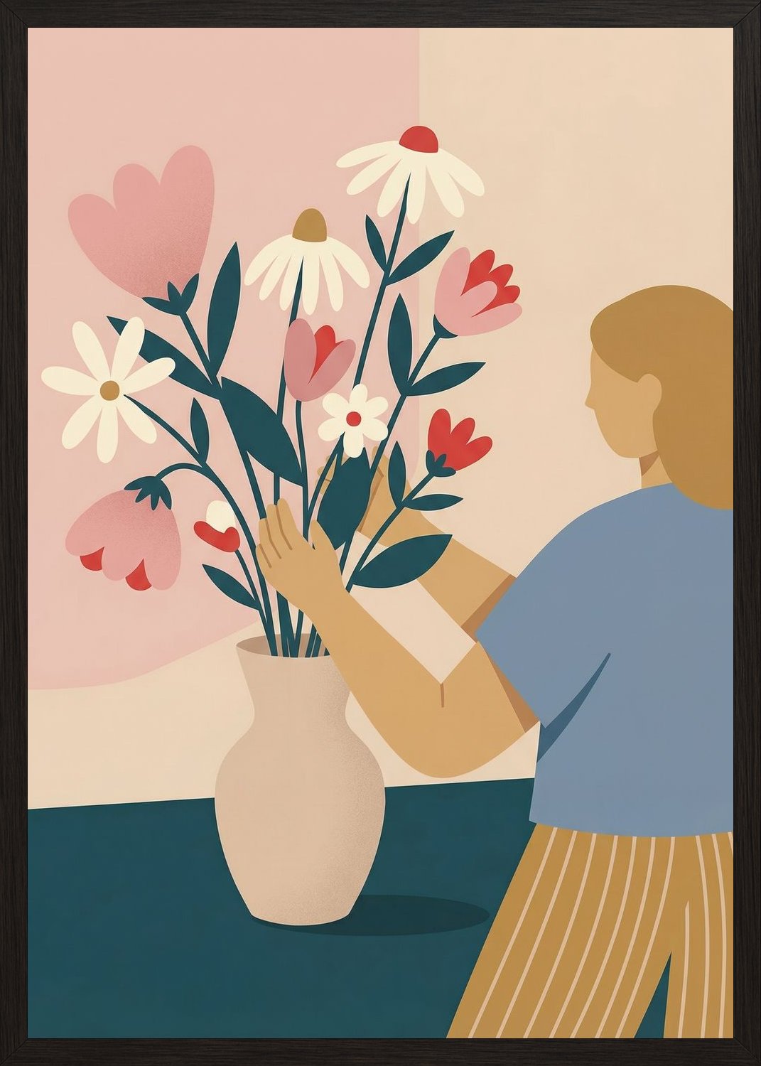 Poster in black frame