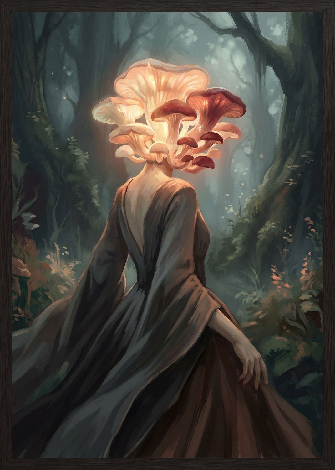 Poster in black frame