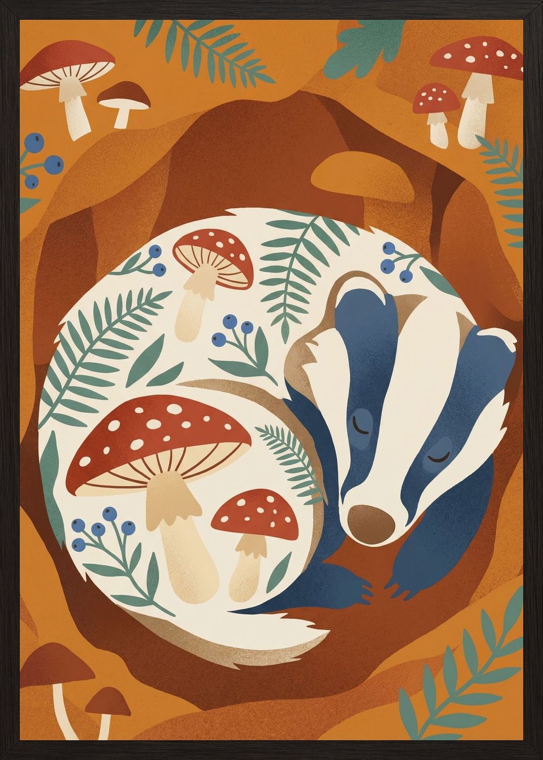 Poster in oak frame
