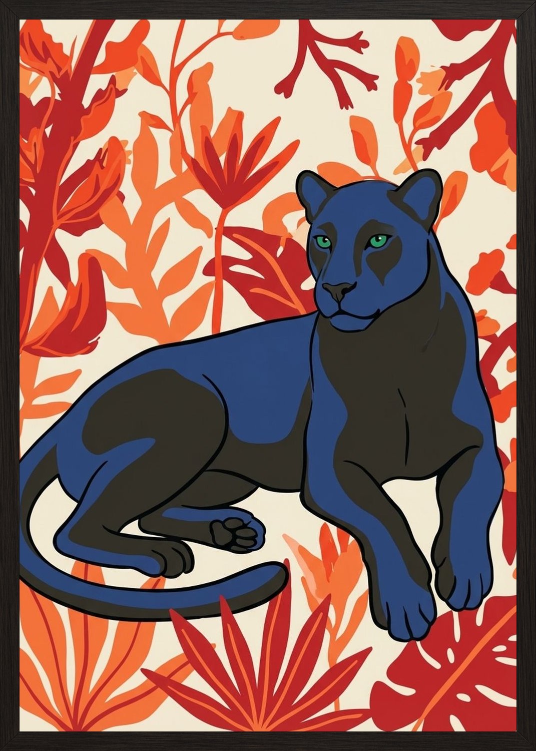 Poster in black frame