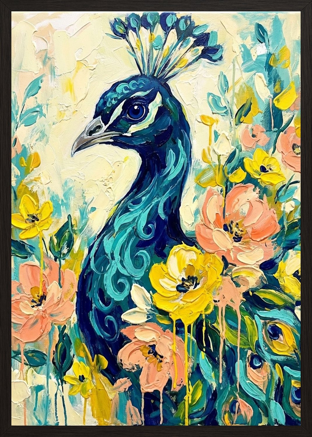 Poster in black frame