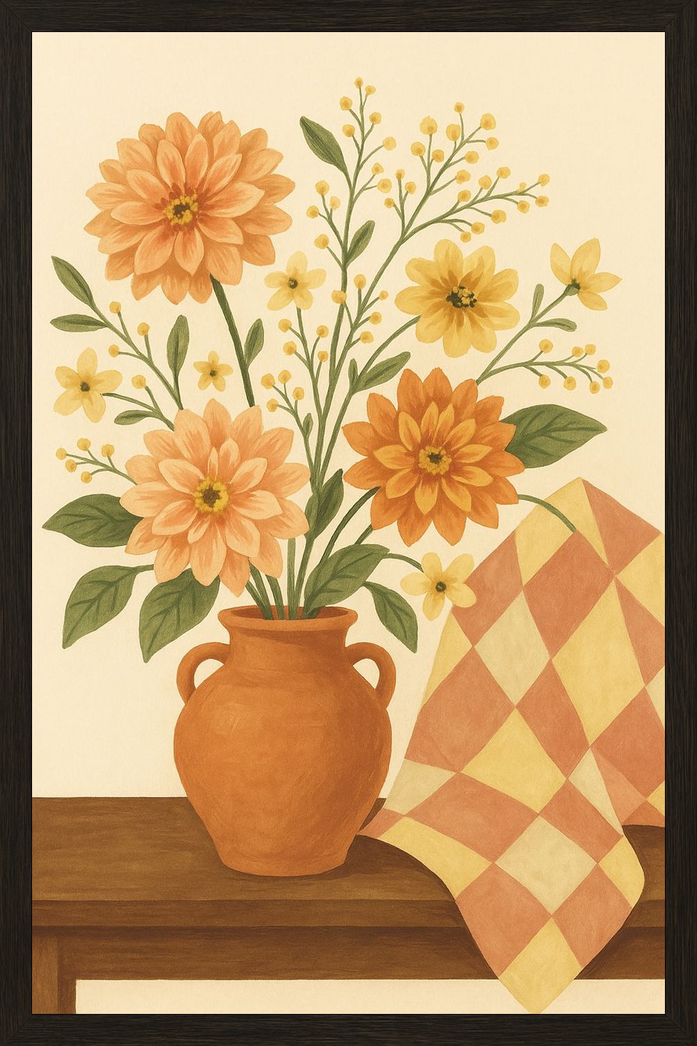 Poster in black frame