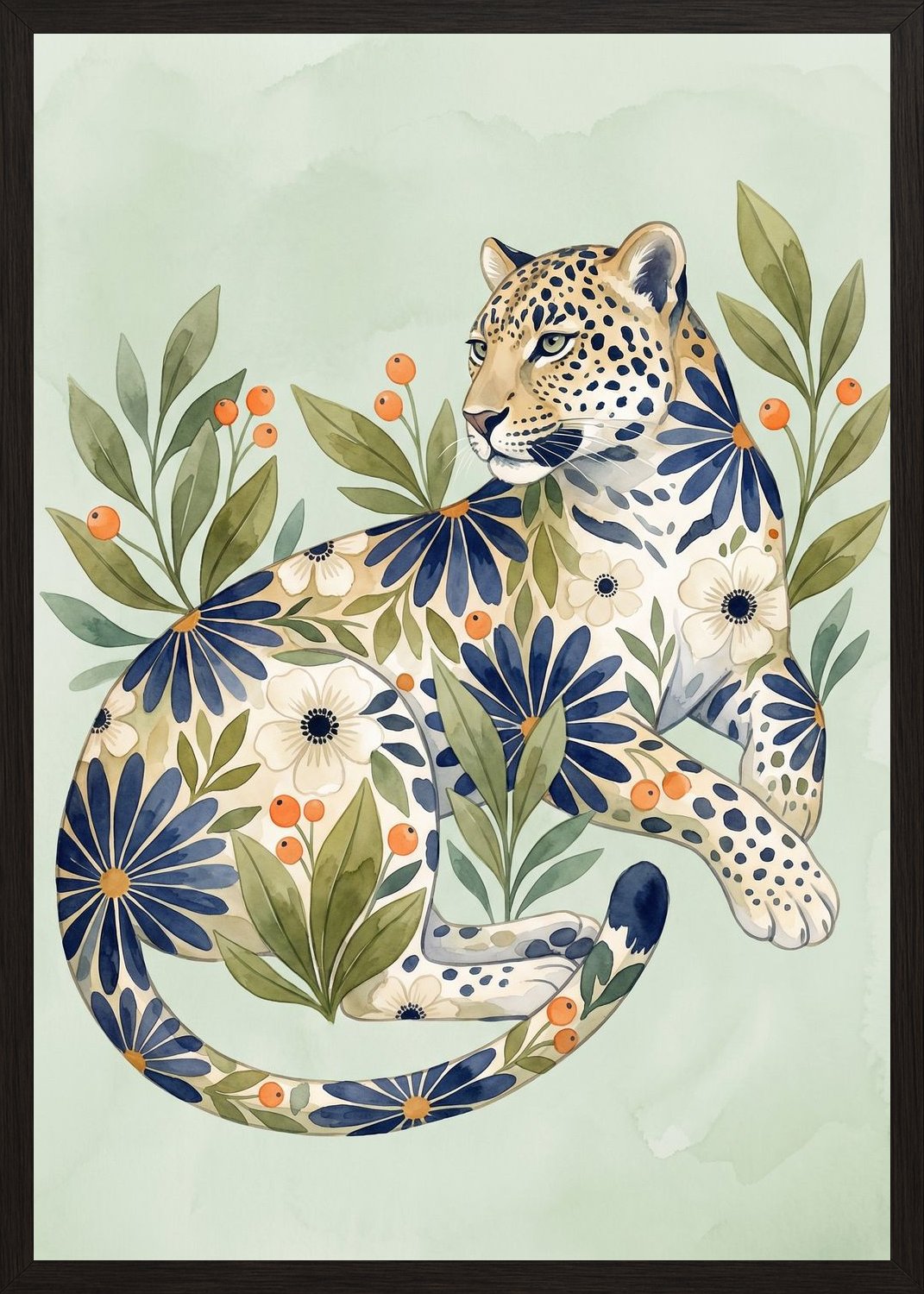 Poster in black frame