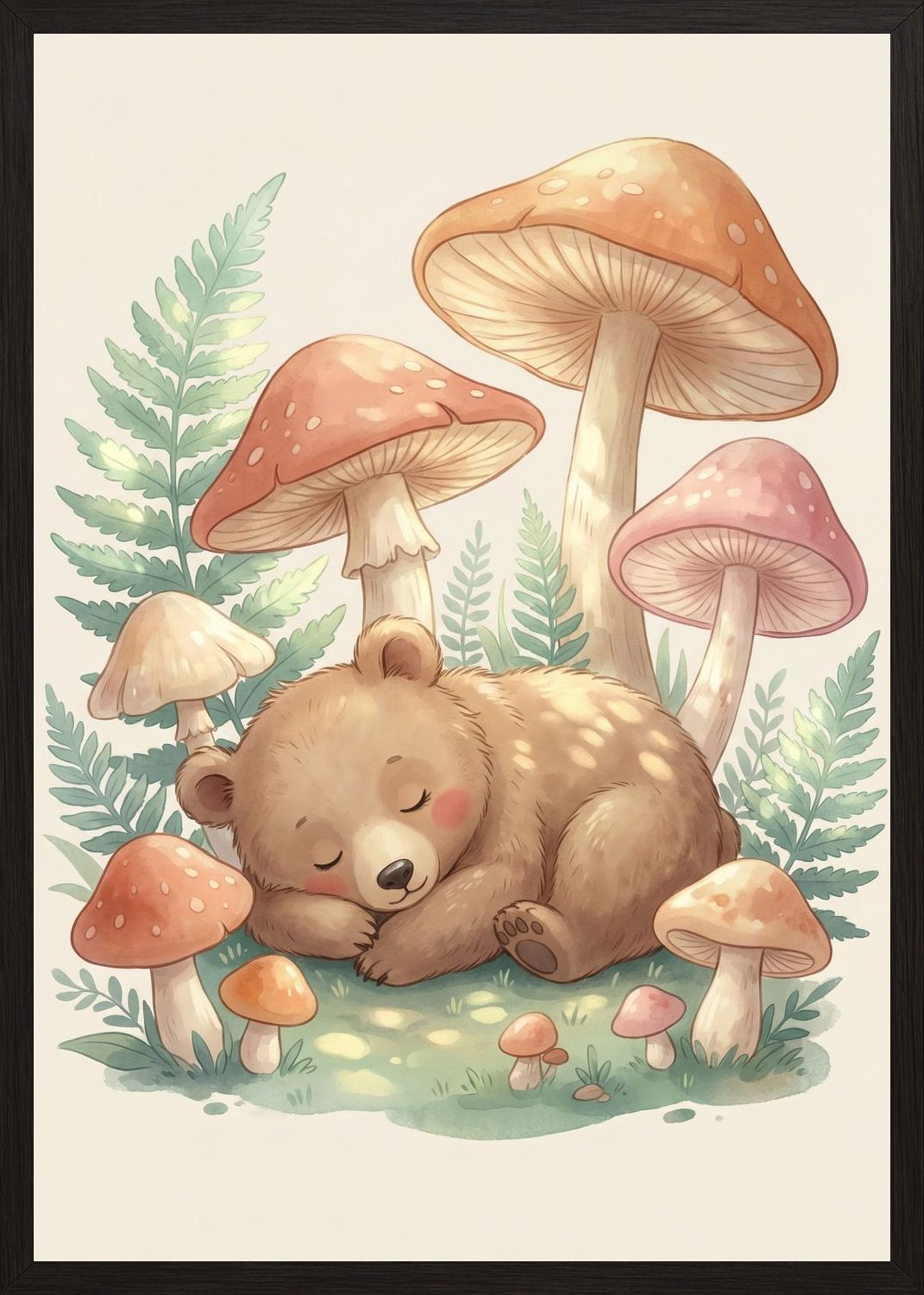 Poster in black frame