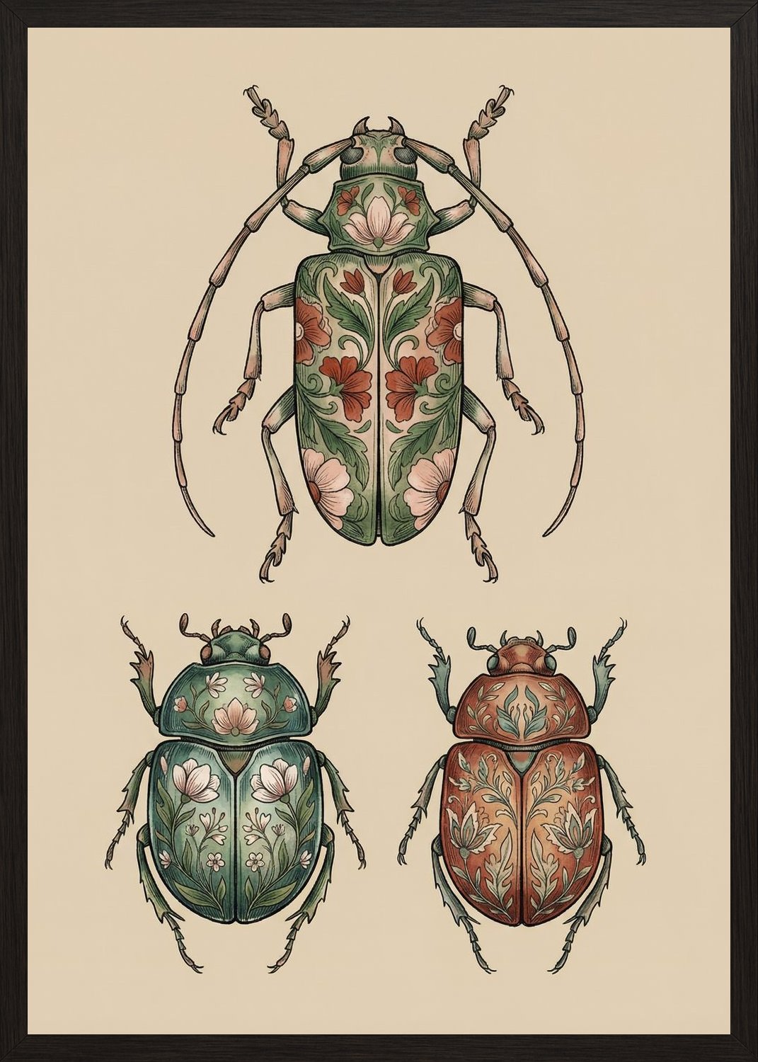 Poster in black frame