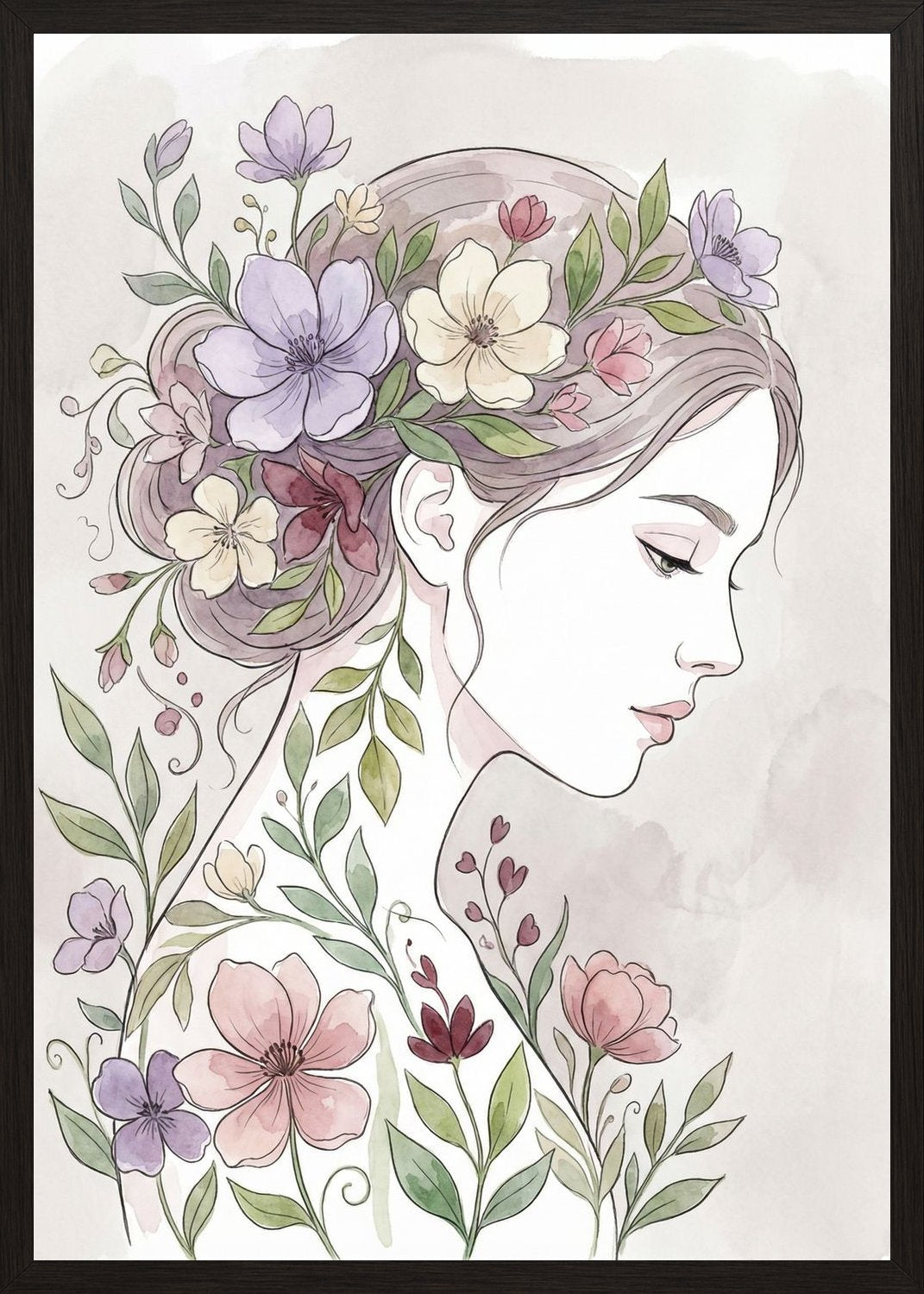Poster in oak frame