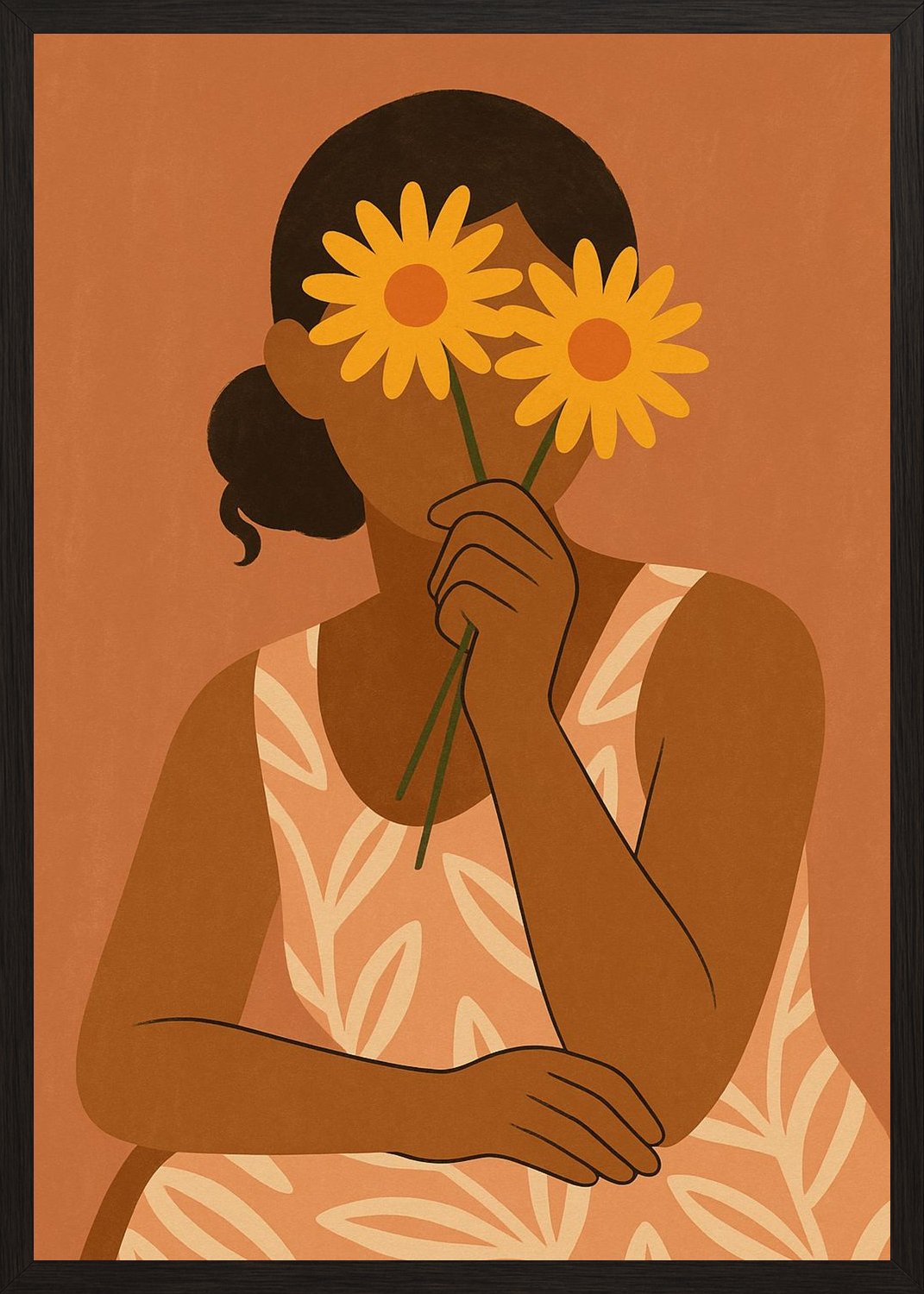 Poster in black frame